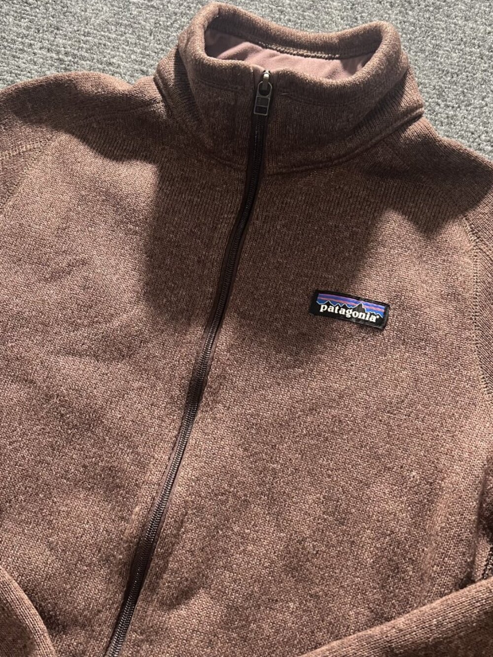 Patagonia Better Sweater Jacket Womens Small Brown Full Zip Sweater Knit - Picture 3 of 8
